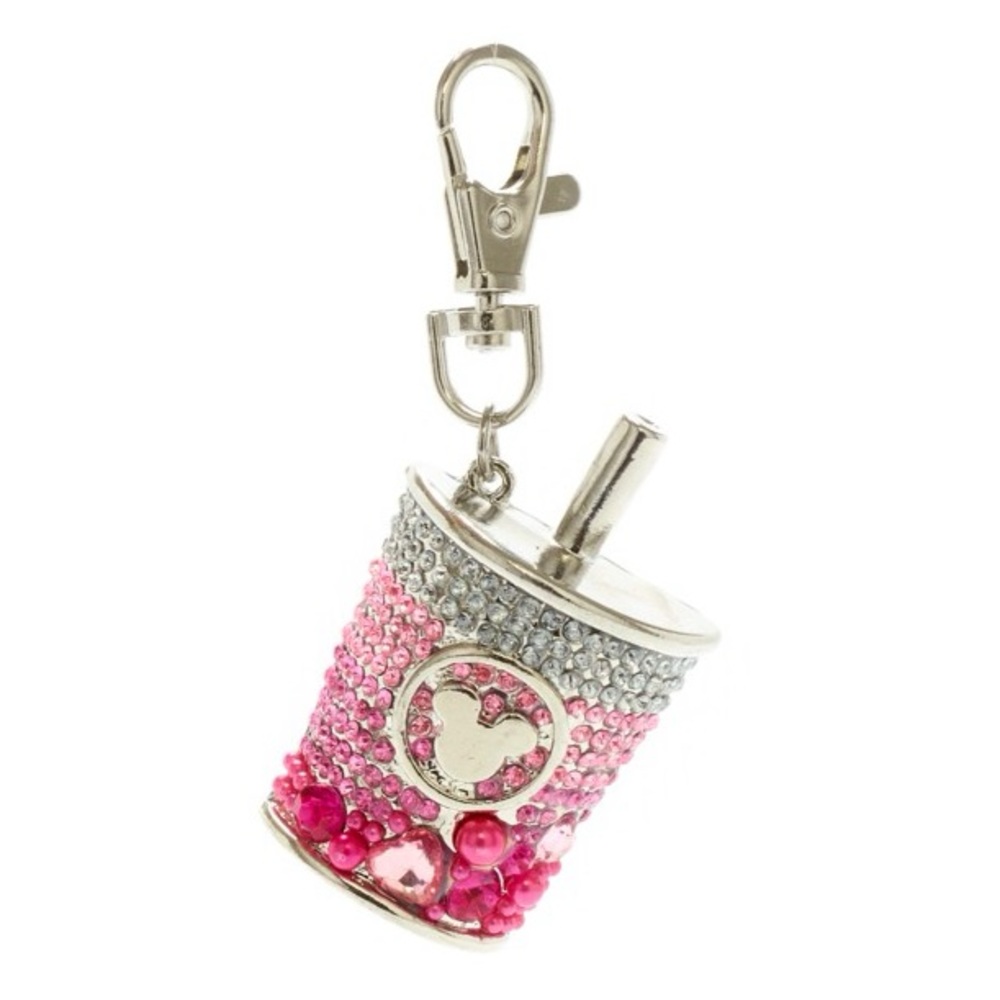 Disney Mickey Mouse Travel Cup / Tumbler Rhinestone Bag Charm